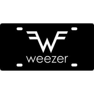 Weezer Band Logo License Plate