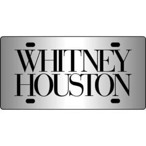 Whitney Houston Mirror License Plate
