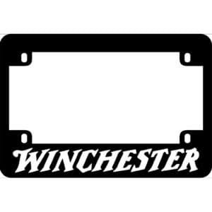 Winchester Rifles Motorcycle License Frame