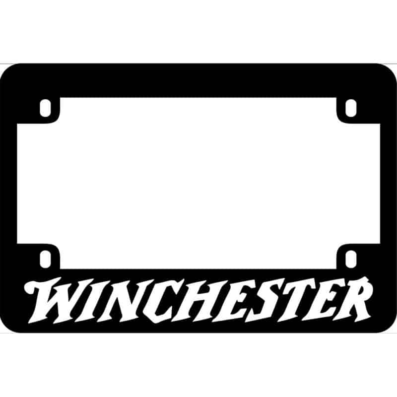 Winchester Rifles Motorcycle License Frame