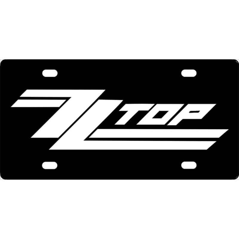 ZZ Top Logo License Plate