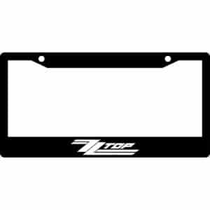 ZZ Top Logo License Plate Frame