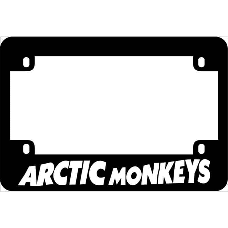 Arctic Monkeys Motorcycle License Frame