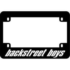 Backstreet Boys Motorcycle License Frame