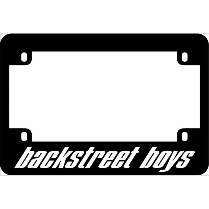 Backstreet Boys Motorcycle License Frame