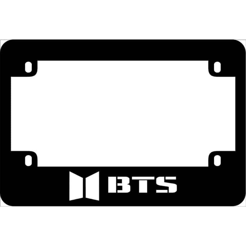 Bangtan Boys Band Logo Motorcycle License Frame