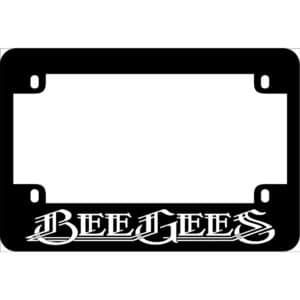 Bee Gees Motorcycle License Frame