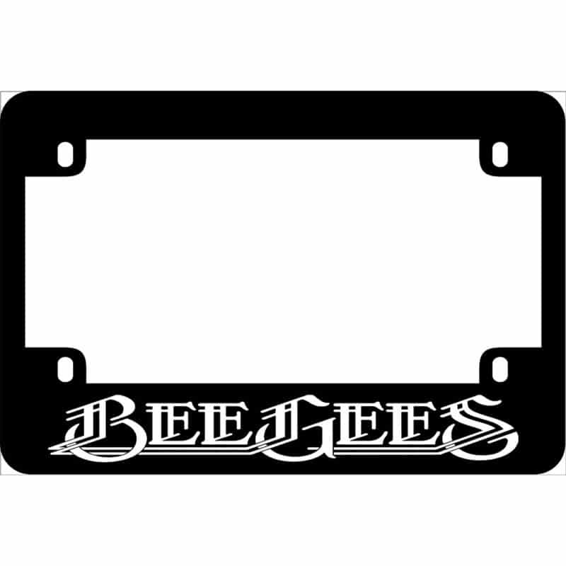 Bee Gees Motorcycle License Frame