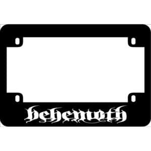 Behemoth Band Motorcycle License Frame