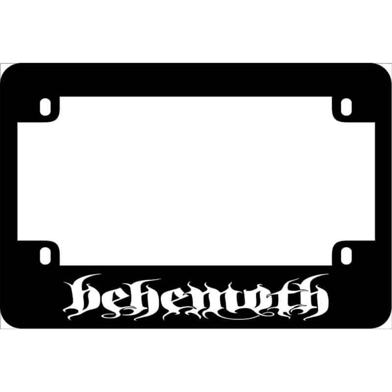 Behemoth Band Motorcycle License Frame