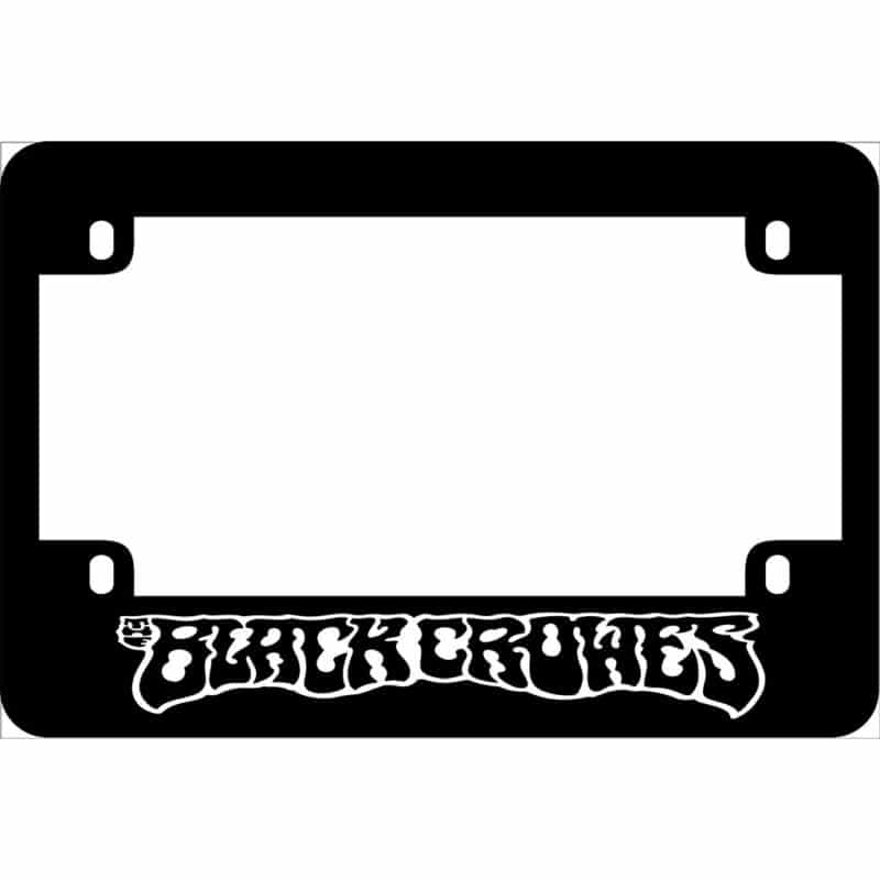 Black Crowes Band Logo Motorcycle License Frame