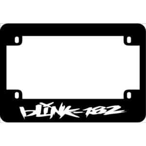 Blink 182 Band Logo Motorcycle License Frame