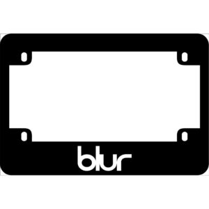 Blur Band Logo Motorcycle License Frame