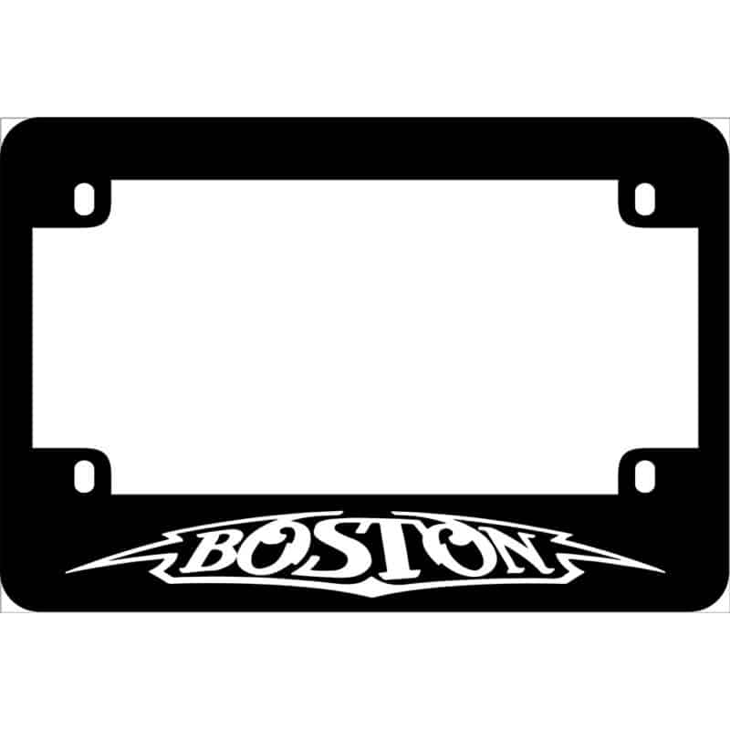 Boston Band Logo Motorcycle License Frame