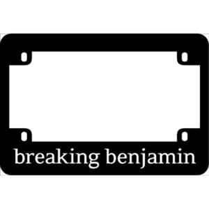 Breaking Benjamin Band Logo Motorcycle License Frame