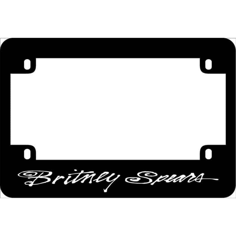 Britney Spears Motorcycle License Frame