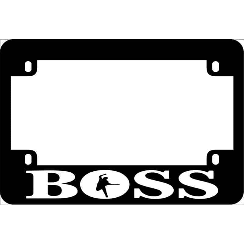 Bruce Springsteen Boss Motorcycle License Frame