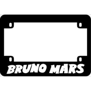 Bruno Mars Motorcycle License Frame