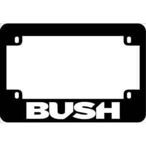 Bush Band Logo Motorcycle License Frame