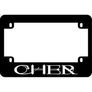 Cher Motorcycle License Frame