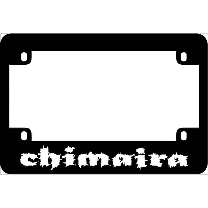 Chimaira Band Motorcycle License Frame