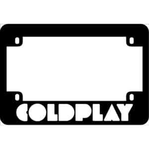 Coldplay Band Logo Motorcycle License Frame