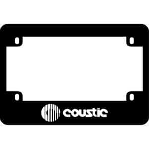 Coustic Audio Motorcycle License Frame