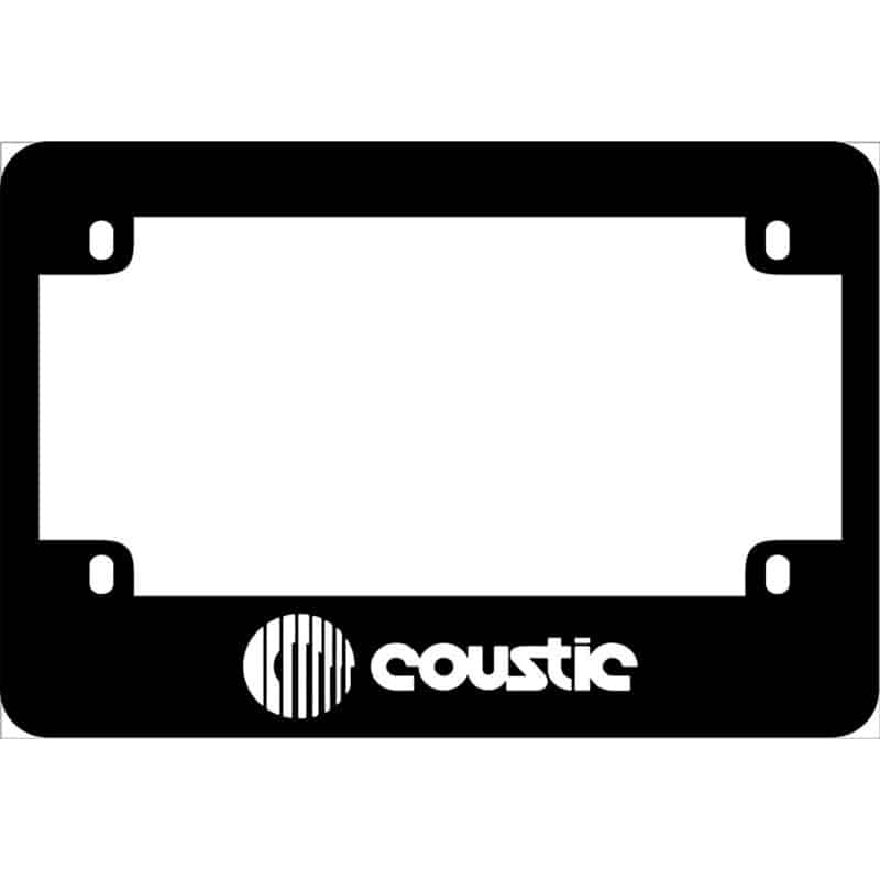 Coustic Audio Motorcycle License Frame