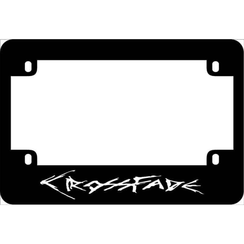 Crossfade Band Motorcycle License Frame