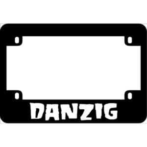 Danzig Motorcycle License Frame