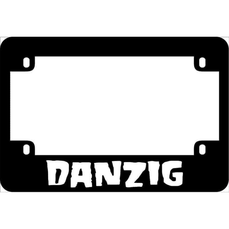 Danzig Motorcycle License Frame