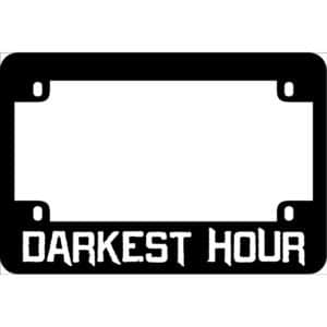 Darkest Hour Band Logo Motorcycle License Frame