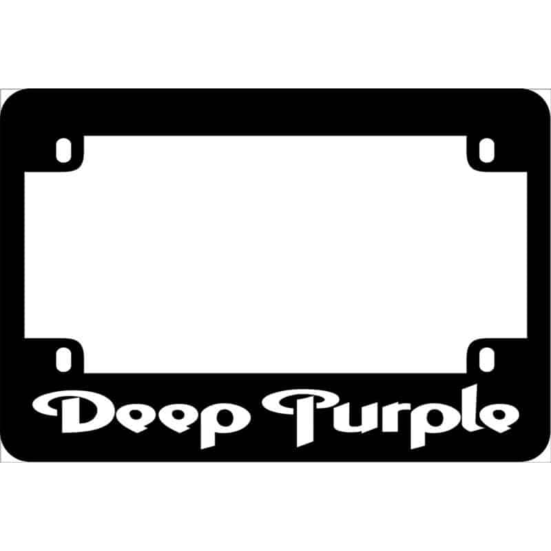 Deep Purple Motorcycle License Frame