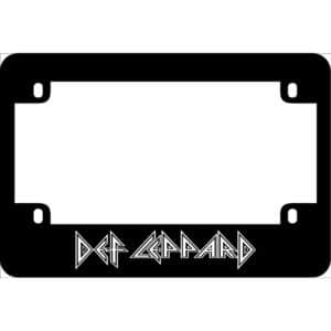 Def Leppard Motorcycle License Frame