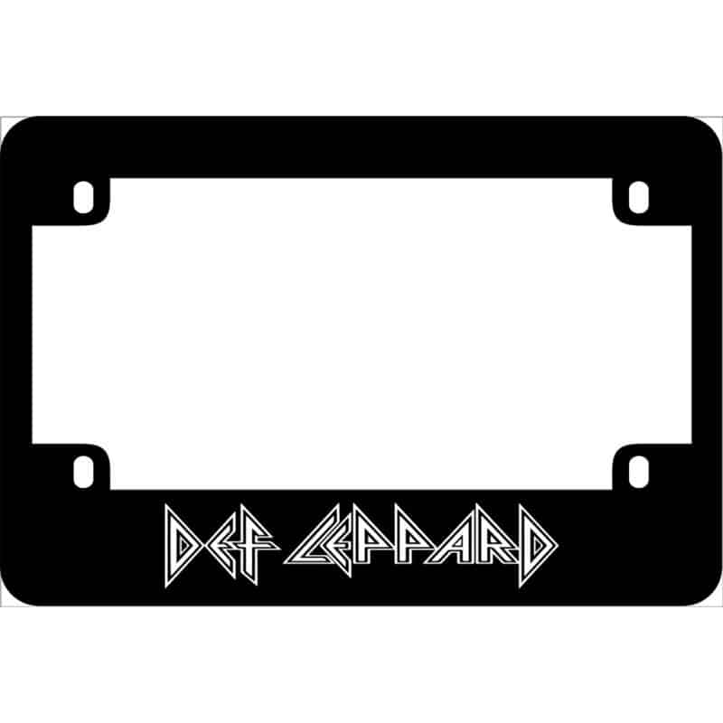 Def Leppard Motorcycle License Frame