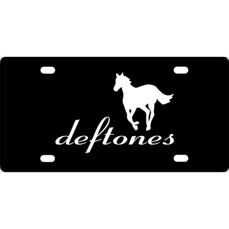 Deftones Pony Logo License Plate