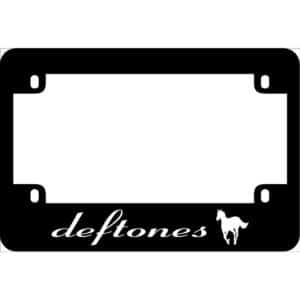 Deftones Pony Logo Motorcycle License Frame