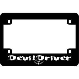 Devildriver Band Logo Motorcycle License Frame