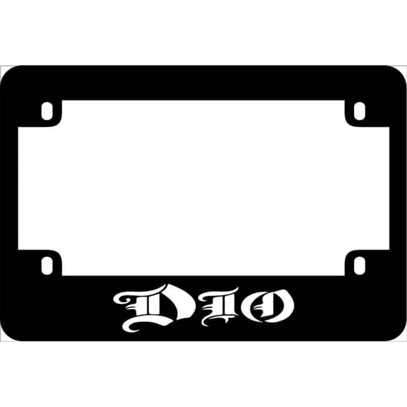 Dio Band Logo Motorcycle License Frame