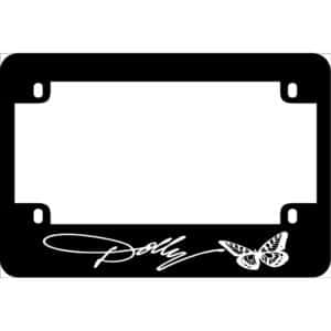 Dolly Parton Motorcycle License Frame