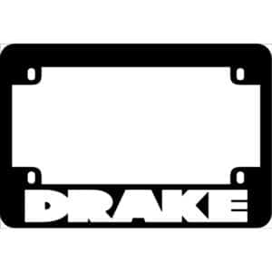 Drake Motorcycle License Frame