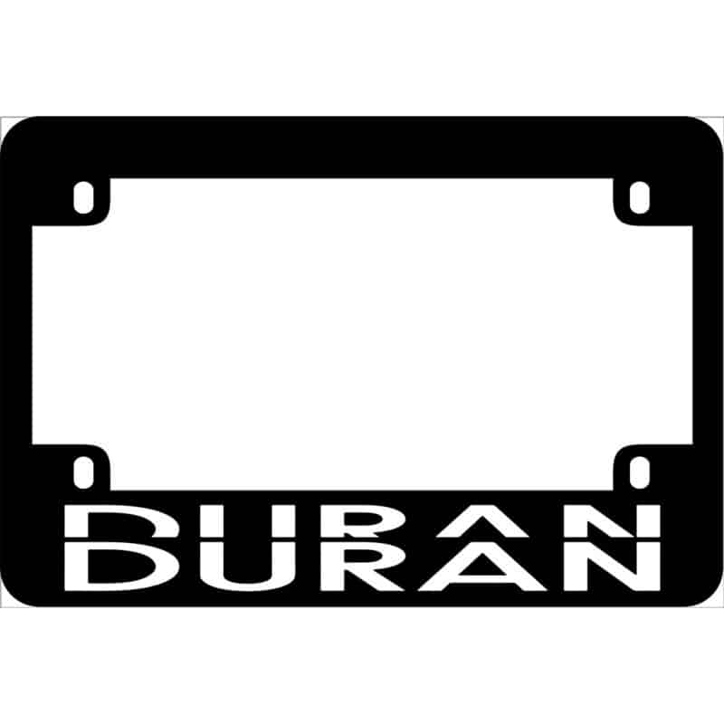 Duran Duran Motorcycle License Frame