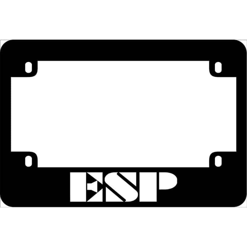 ESP Guitar Logo Motorcycle License Frame