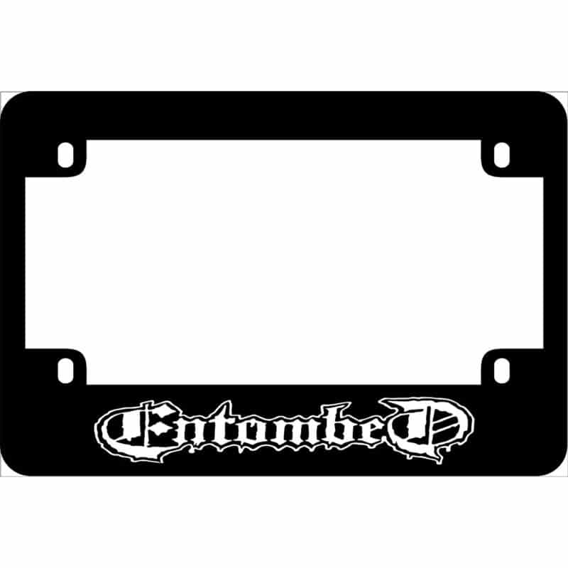 Entombed Motorcycle License Frame