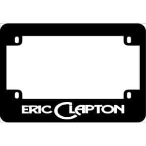 Eric Clapton Motorcycle License Frame