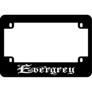 Evergrey Band Motorcycle License Frame