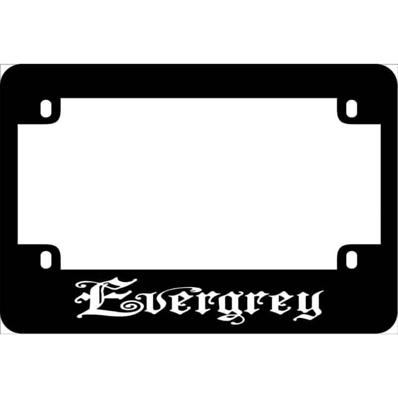 Evergrey Band Motorcycle License Frame