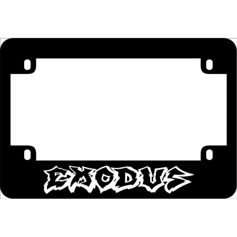 Exodus Band Motorcycle License Frame