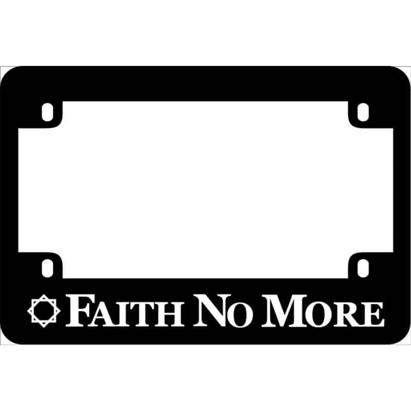 Faith No More Band Motorcycle License Frame