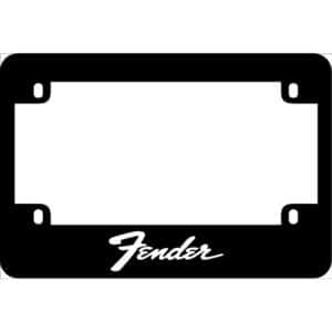 Fender Logo Motorcycle License Frame